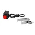 BOUTON AVERTISSEUR/KLAXON CYCLO UNIVERSEL NOIR AVEC COLLIER -SELECTION P2R