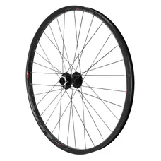 MTB WHEEL DISC 27.5" TRUCKY 30 TUBELESS READY FRONT BLACK HUB VELOX BEARING DISC 6 HOLES THRU AXLE 15/100 RIM 30C 32 SPOKES -WEIGHT MAX 250 kg