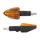 CLIGNOTANT UNIVERSEL REPLAY MINI TRIANGLE A AMPOULE BA9S ORANGE/NOIR (L 82mm / H 37mm / L 28mm) (PAIRE) **