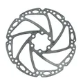 BRAKE DISC MTB 6 HOLES BRAKCO BRAKE 160 mm SILVER