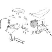Réservoir - Corps filtre - Selle