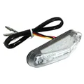 FEU ARRIERE 50 A BOITE/MOTO TRIANGLE TRANSPARENT A LEDS (6 LEDS ROUGES) (HOMOLOGUE CE) -REPLAY