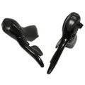 LEVIER/MANETTE ROUTE PATIN MICROSHIFT 8V. DOUBLE ALU NOIR COMPATIBLE SHIMANO (PAIRE SACHET POUR ATELIER)