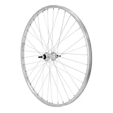 CITY WHEEL BRAKE SHOE 650X35B REAR RIM AND HUB ALUMINIUM AXLE PLEIN FREEWHEEL 1/3-SPEED (35-584) (SOLD WITH NUT 10X100) RIM 19C