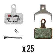 PLAQUETTE DE FREIN ROUTE SHIMANO DURA-ACE R9170, ULTEGRA R8070, TIAGRA R4770, RS805, RS505, RS405, RS305 (SWISSSTOP ORGANIC - DISC 34E) (VENDU PAR 25) - COMPATIBLE VAE