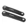 MANIVELLE DROITE + GAUCHE VAE / E-BIKE LONGUEUR 170mm ALU NOIR ISIS POUR MOTEUR BROSE (PAIRE)
