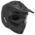 HELMET TRIAL ADX AT700 MATTE BLACK M SINGLE VISOR CONVERTIBLE WITH CHIN BAR REMOVABLE (SUPPLIED WITH ONE SCREEN ADDITIONAL SMOKE) (ECE 22.06)