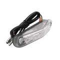 FEU ARRIERE 50 A BOITE/MOTO TRIANGLE TRANSPARENT A LEDS AVEC ECLAIRAGE DE PLAQUE (9 LEDS) (Lg830xL37xH20mm) (HOMOLOGUE CE) -REPLAY