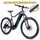 ELECTRIC BICYCLE/E-BIKE MTB 29 LEADER FOX KENT 2025 BLUE FONCE MATTE 9-SPEED MID-DRIVE MOTOR BAFANG M510 36-SPEED 95NM BATTERY 20AH (SIZE FRAME 19,5'' - H49.5 cm - L - FOR ADULT OF 178 cm TO 185 cm)