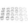 HEADSET SPACER ALUMINIUM SILVER 1"1/8-28.6 (BOX CONTIENT 4X2MM-6X5MM-6X10MM-4X15MM-4X20MM)