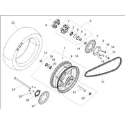 Roue arrière