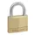 CADENAS A CLE MASTERLOCK LAITON ANSE ACIER CEMENTE LARGEUR 40mm, ANSE 22mm, DIAM 6mm (DOUBLE VERROUILLAGE) (VENDU A L'UNITE)