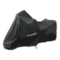 PROTECTIVE COVER MOTORCYCLE TAAC PLUS HYDROSCUD POLYESTER WATERPROOF/WATERPROOF 2000 mm SIZE XL BLACK (222X90X136CM) (STRAP ANTI-FLOATING/EYELET LOCK/BAG OF STORAGE)
