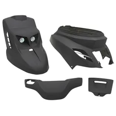 BODYWORK SCOOTER REPLAY DESIGN EDITION FOR MBK 50 BOOSTER 2004>/YAMAHA 50 BWS 2004> MATTE BLACK (KIT 4 PIECES SUPPLIED WITH KIT LIGHTING)