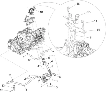 Circuit soupape EGR