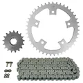 KIT CHAINE ADAPTABLE TRIUMPH 800 T100 BONNEVILLE 2001>2006 525 17x43 (DIAM COURONNE 120/140/10.5) (DEMULTIPLICATION ORIGINE) -AFAM