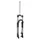 MTB FORK 27.5 " ZOOM VAXA 28 BLACK ADJUSTABLE/BLOCABLE DEB. 100 mm PIVOT LISSE 295 mm 1''1/8-28,6 OUTER COMPATIBLE DISC