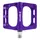 PEDAL MTB PLATEFORME DOWNHILL/BMX SWITCH LARGE FREERIDE ALUMINIUM CNC PURPLE THREAD 9/16 WITH PICOTS (PAIR) 110X100MM