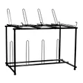 SHOP DISPLAY STAND 8 BICYCLES ON 2 LEVELS BLACK -BICISUPPORT