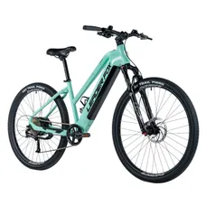 ELECTRIC BICYCLE/E-BIKE MTB 29 LEADER FOX ARIMO WOMEN'S GREEN CLAIR 9-SPEED HUB MOTOR AR BAFANG 36-SPEED 45NM BATTERY 20AH (19'' - H48CM - SIZE L - FOR ADULT OF 178 cm TO 185 cm)