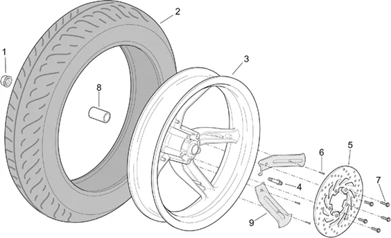 Roue arrière