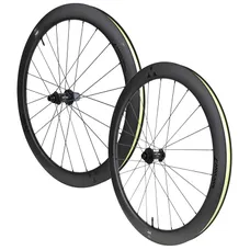 ROUES ROAD DISC 700 MICHE SWR EVO 50 CENTERLOCK CARBON BLACK CASSETTE SHIMANO HG 12-SPEED THRU AXLE 12/100 AND 12/142 (PAIR) - TUBELESS READY