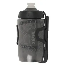 PORTE BIDON ZEFAL PULSE Z2 COMPOSITE NOIR SORTIE LATERALE REVERSIBLE 40g AVEC BIDON SENSE PRO 500ml ADAPTE POUR PETITS CADRES