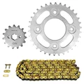 KIT CHAINE ADAPTABLE HONDA 125 MSX 2013>2017, MSX ABS 2017>2022 420 15x34 (DIAM COURONNE 58/90/8.5) (DEMULTIPLICATION ORIGINE) -AFAM