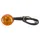 CLIGNOTANT SCOOT ADAPTABLE MBK 50 NITRO / YAMAHA 50 AEROX AR NOIR CABOCHON ORANGE A AMPOULE (VENDU A L'UNITE) -SELECTION P2R