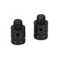 OBTURATEUR/BOUCHON RETROVISEUR MOTO COMPATIBLE YAMAHA 700 MT-07 M10 ALU ANODISE NOIR (PAIRE) -AVOC