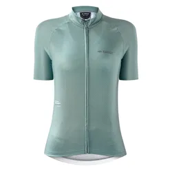 CYCLING JERSEY GIST WOMEN'S/WOMEN'S SLEEVES SHORT KIN ZIP TOTAL GREEN SAUGE L -5372