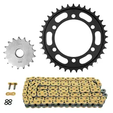 KIT CHAINE ADAPTABLE TRIUMPH 1200 T120 BONNEVILLE 2016>2019 525 17x37 (DIAM COURONNE 106/125/10.5) (DEMULTIPLICATION ORIGINE) -AFAM
