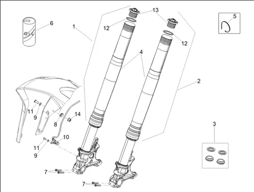 Fourche Av. Ohlins