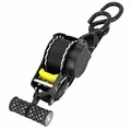 SANGLE MOTO A CLIQUET AUTOMATIQUE AVEC CROCHET P2R LARGEUR 25mm LONGUEUR 3M NOIR (VENDU A L'UNITE)