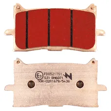 BRAKE PAD SET NEWFREN FOR HONDA 125 CB R 2018> FRONT, 1000 AFRICA TWIN 2016>2019 FRONT, 1100 AFRICA TWIN 2020> FRONT, 750 X-ADV 2017> FRONT, 750 FORZA 2021> FRONT (FD0521TS) (TOURING SINTERED METAL)