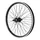 WHEEL BMX 20" REAR BLACK HUB FLIP-FLOP ALUMINIUM BLACK 48T. AXLE PLEIN 3/8 WITH ECROUS RIM 25C