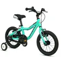 CONVENTIONAL BICYCLE CHILDREN'S 14 INCHES LEADER FOX BUBU 2025 GREEN CLAIR MONOVITESSE FRAME ALUMINIUM (SIZE CHILDREN'S JUSQU'TO 105 cm) -V BRAKE