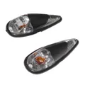 ECLAIRAGE DECO REPLAY GOUTTE D'EAU FENDER TRANSPARENT/NOIR AMPOULE ORANGE (L 61mm / H 22mm / L 18mm) **