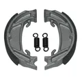 ADAPTABLE MOPED BRAKE SHOE SET MBK 51 FRONT AND REAR (DIAMETER 100 mm -2 SPRINGS) (SOLD A PAIR) -P2R SELECTION
