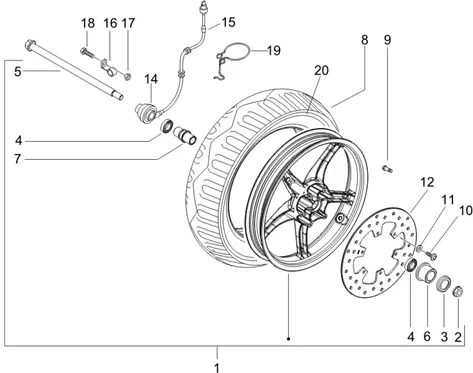 Roue avant