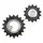 DERAILLEUR JOCKEY WHEEL AOPW TRIPEAK 14-18 TEETH CERAMIC 13X1-SPEED SRAM AXS XPLR RED E1/FORCE/RIVAL E1 SILVER (SET OF 2) (WARRANTY 4 YEARS)