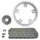 KIT CHAINE ADAPTABLE TRIUMPH 800 T100 BONNEVILLE 2001>2006 525 17x43 (DIAM COURONNE 120/140/10.5) (DEMULTIPLICATION ORIGINE) -AFAM