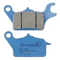 BRAKE PAD SET BREMBO FOR KAWASAKI 125 Z125 PRO 2017> FRONT/NIU REAR/PIAGGIO ONE 2021> REAR (ROAD CARBON CERAMIC) -07KA30CC