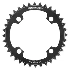 E-BIKE CHAINRING 4-BOLT DIA. 104 FOR BOSCH/BROSE/YAMAHA/BAFANG/SHIMANO/SRAM STRONGLIGHT 36T SINGLE BLACK STEEL 10/9/8-SPEED