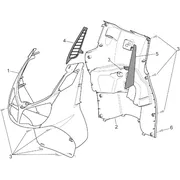 Carrosserie av. - Tablier interne