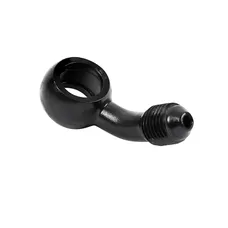 FITTING BANJO HOSE OF BRAKE DIAMETER INNER 10 mm DIAMETER OUTER M10 X 125 ELBOW 45- ALUMINIUM BLACK -P2R