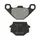 PLAQUETTE DE FREIN POLINI POUR PEUGEOT DJANGO 125 ALLURE-EVASION-SPORT 2014> / KYMCO 125 AGILITY 2008>2012 (L 85mm - 55.8mm - H 42.6mm - 37mm - P 7.5mm - 9.7mm) (174.0095) (ORIGINAL)