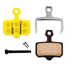 PLAQUETTE DE FREIN ROUTE / VTT SRAM RED AXS GeN 3 E1, AXS gEN 2 D1, Force/Rival/ Apex AXS, Level Stealth 2-Piston/UlTimaTe, TLM B1,TL, Avid 9 (SWISSSTOP ORGANIC SILENCE - DISC 26RS) (PAIRE SUR CARTE)