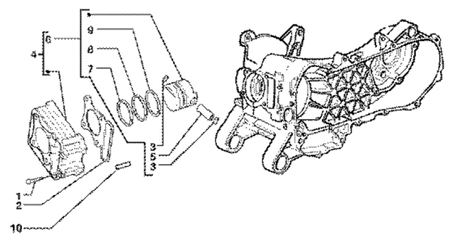 Ensemble cylindre-piston-axe de piston