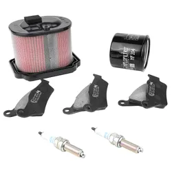 KIT ENTRETIEN MOTO ADAPTABLE YAMAHA 700 XTZ TENERE 2020>2022 PLAQUETTE ORGANIQUE (PACK 7 PIECES) -SELECTION P2R PREMIUM